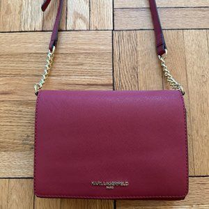 Karl Lagerfeld Paris Red Connie Crossbody Bag